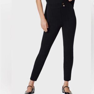 SPANX The Perfect Pant, Button Tapered Ankle - Large - NWOT black + gold buttons
